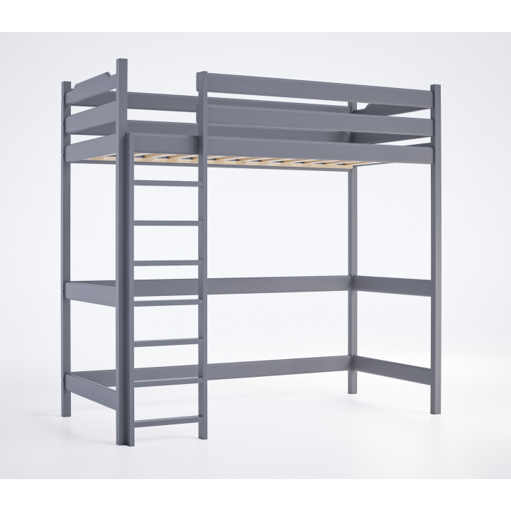 Loft Youth Bed TADEK – Solid Pine, Various Colors