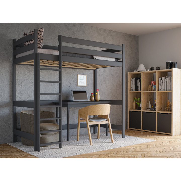 Loft Youth Bed TADEK – Solid Pine, Various Colors