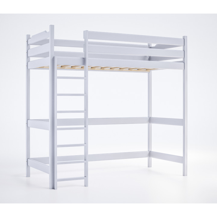Loft Youth Bed TADEK – Solid Pine, Various Colors