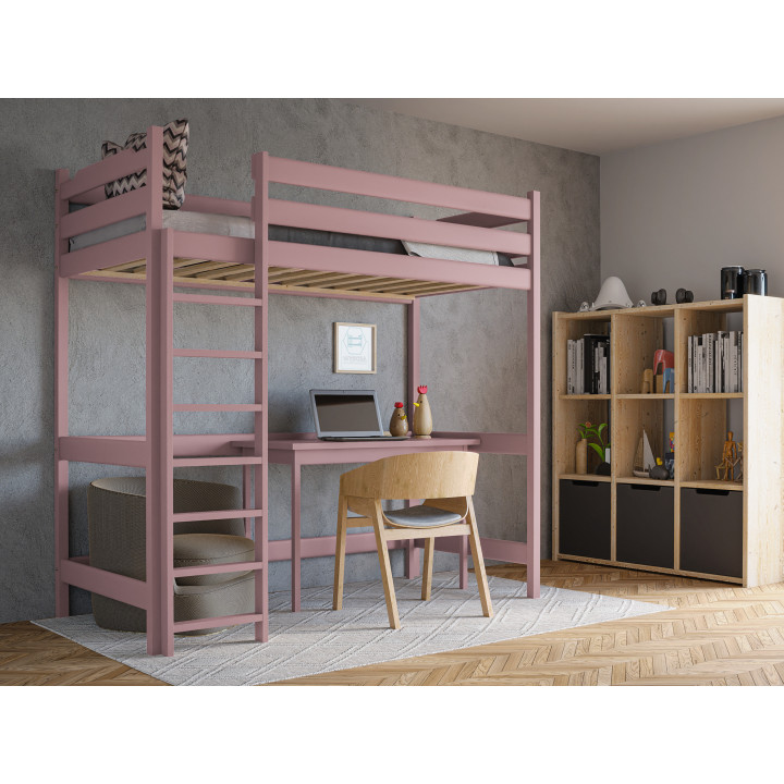 Loft Youth Bed TADEK – Solid Pine, Various Colors