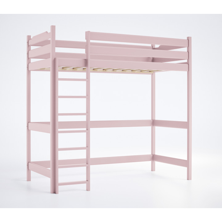 Loft Youth Bed TADEK – Solid Pine, Various Colors