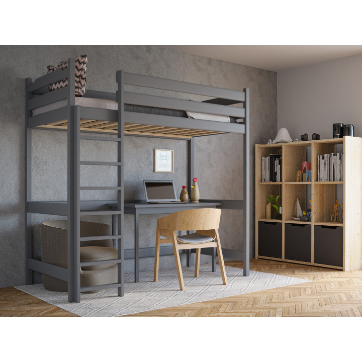 Loft Youth Bed TADEK – Solid Pine, Various Colors