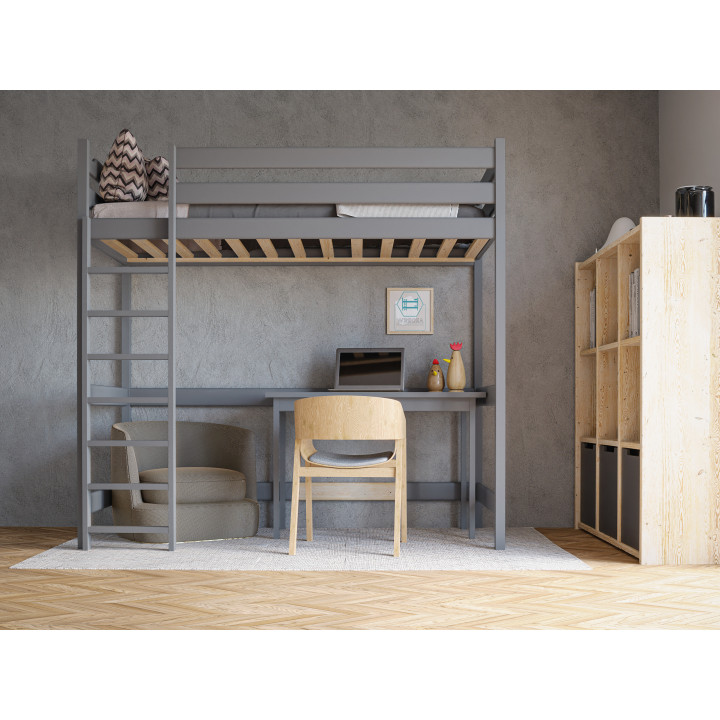 Loft Youth Bed TADEK – Solid Pine, Various Colors