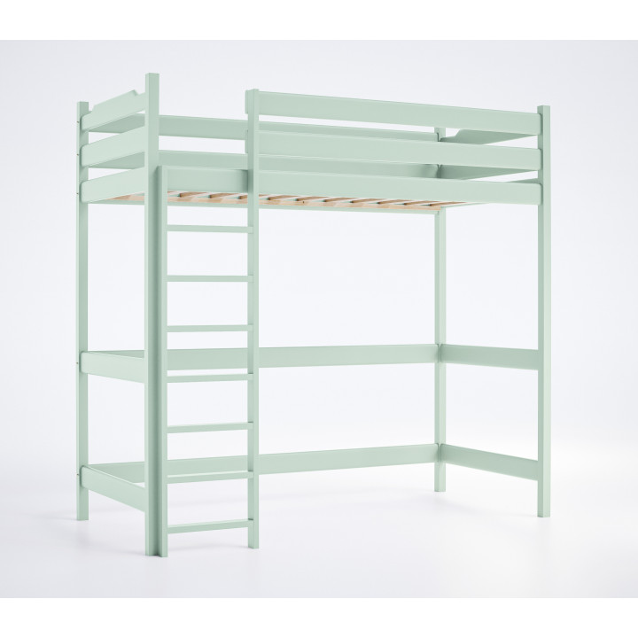 Loft Youth Bed TADEK – Solid Pine, Various Colors