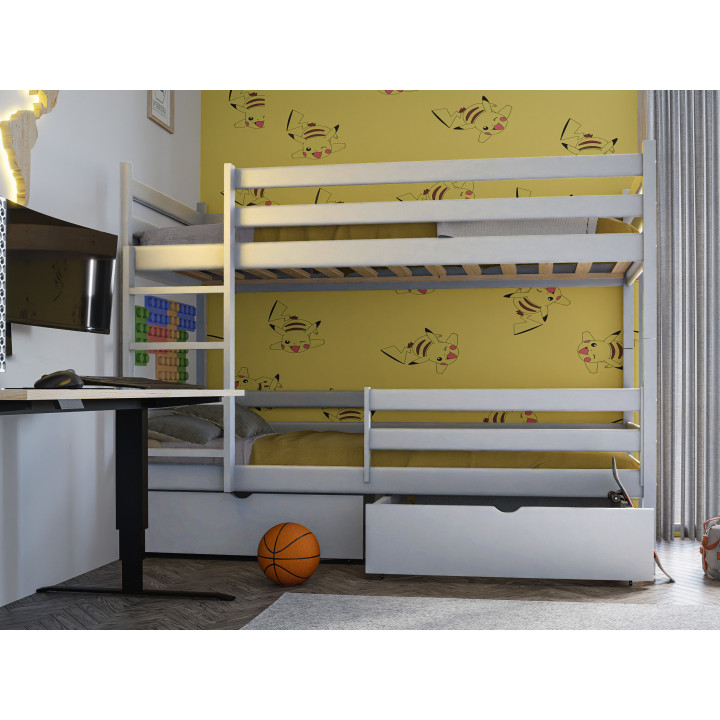 Etagenbett aus Kiefernholz – stabil, sicher & funktional | Kinderbett