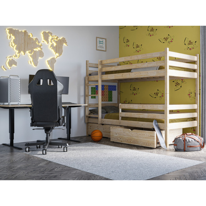 Etagenbett aus Kiefernholz – stabil, sicher & funktional | Kinderbett