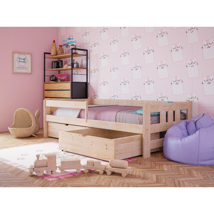 Kinderbett GABI aus Kiefernholz – viele Farben & Größen