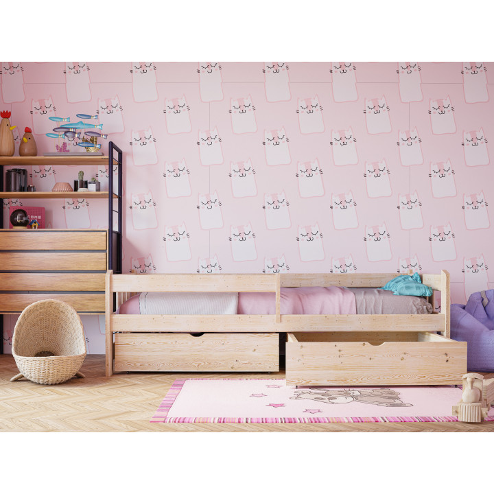 Kinderbett GABI aus Kiefernholz – viele Farben & Größen