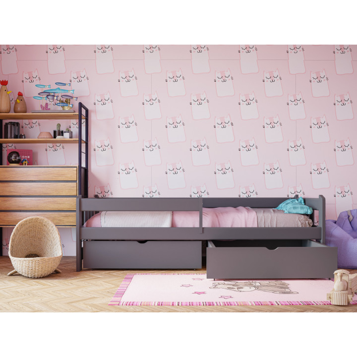 Kinderbett GABI aus Kiefernholz – viele Farben & Größen