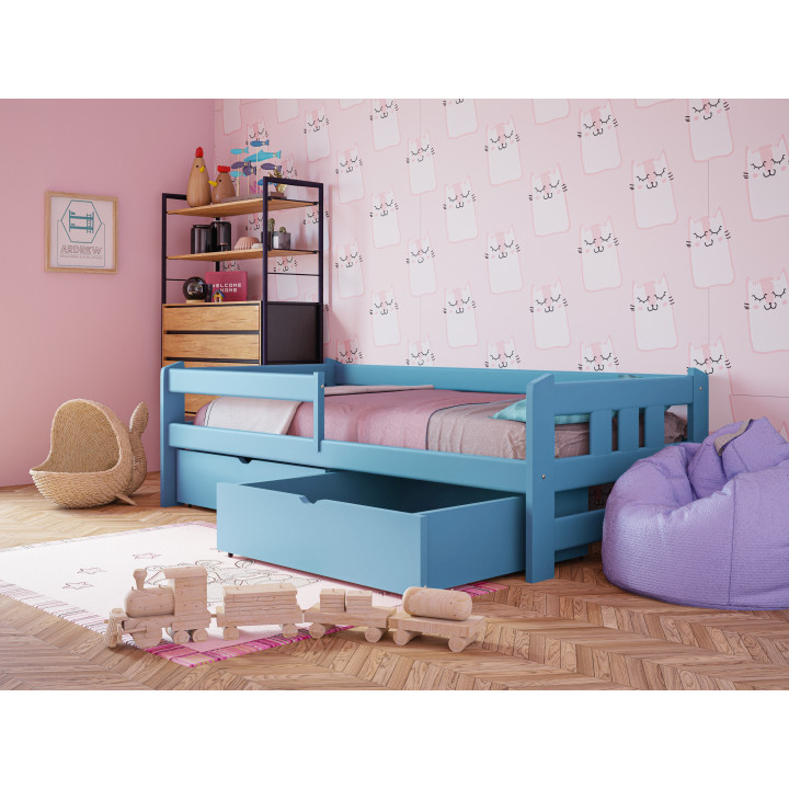 Kinderbett GABI aus Kiefernholz – viele Farben & Größen