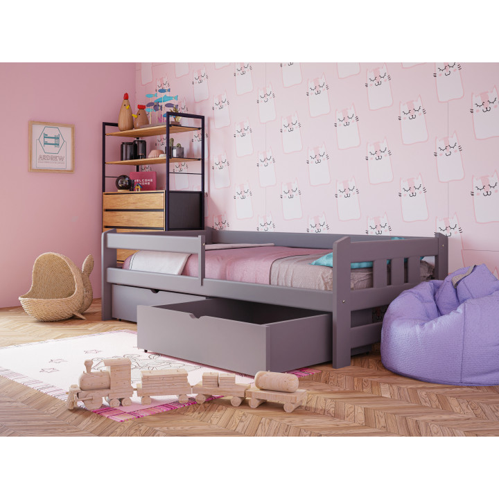 Kinderbett GABI aus Kiefernholz – viele Farben & Größen