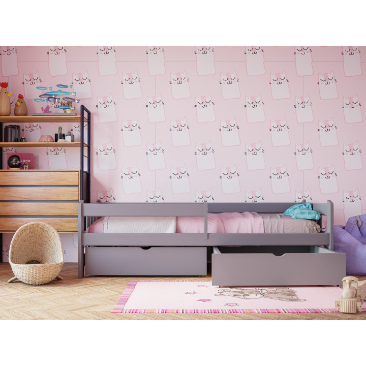 Kinderbett GABI aus Kiefernholz – viele Farben & Größen