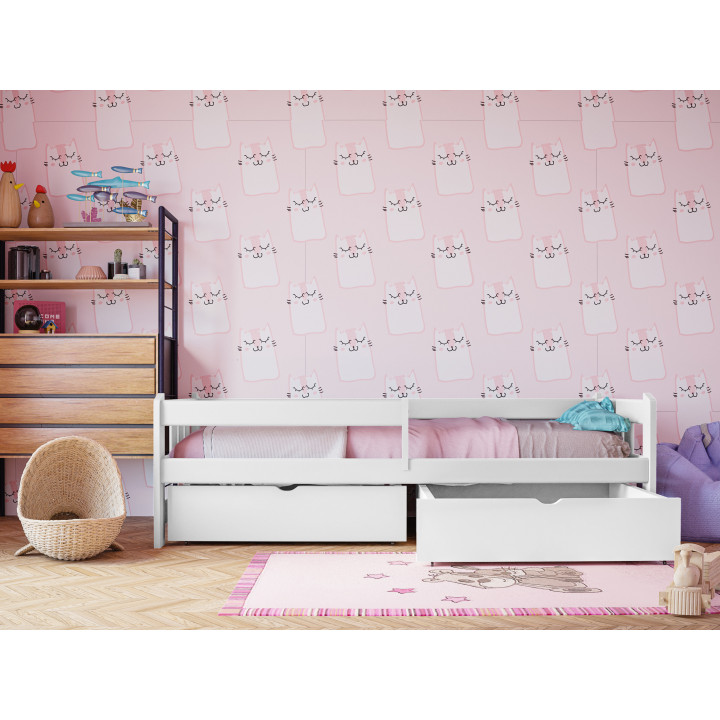 Kinderbett GABI aus Kiefernholz – viele Farben & Größen
