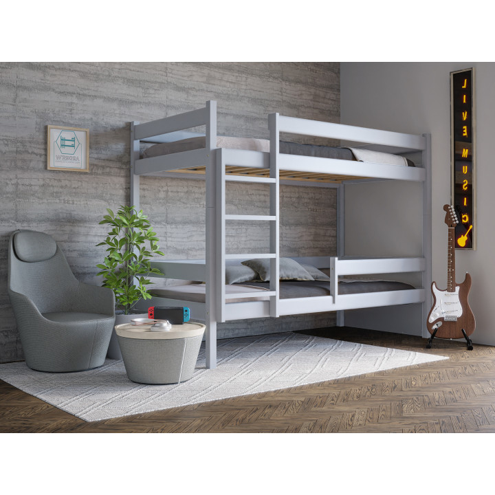 Łóżko piętrowe sosnowe z szufladami | Drewniane łóżka w różnych kolorach