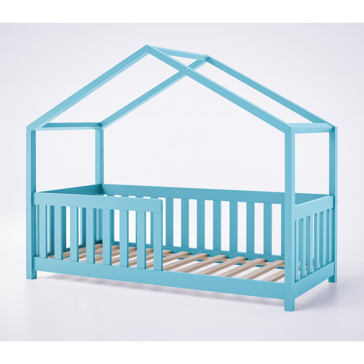 Hausbett Kinder – Kiefer massiv, sicher & anpassbar