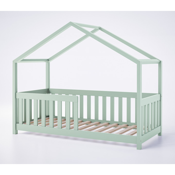 Hausbett Kinder – Kiefer massiv, sicher & anpassbar
