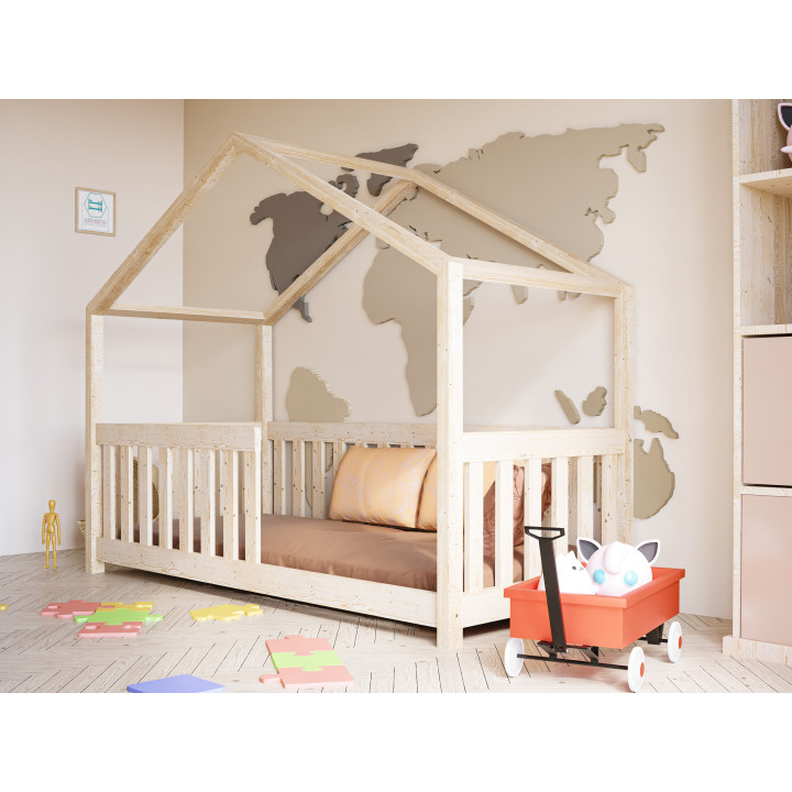 Kids House Bed – Solid Pine, Safe & Customisable
