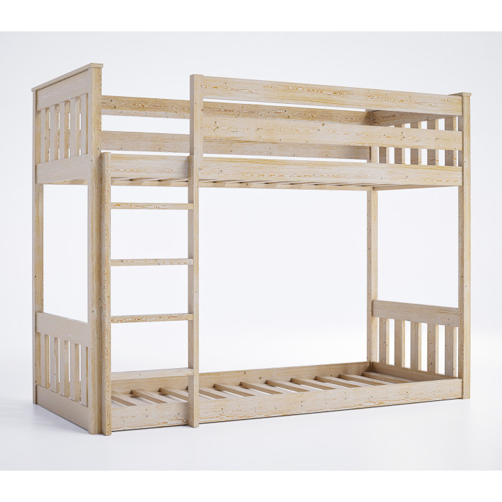 Łóżko piętrowe sosnowe dziecięco–młodzieżowe | Polski producent