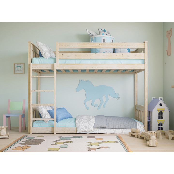 Łóżko piętrowe sosnowe dziecięco–młodzieżowe | Polski producent