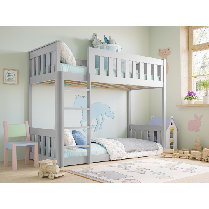 Solid Pine Kids Bunk Bed – Safe, Durable & Customizable