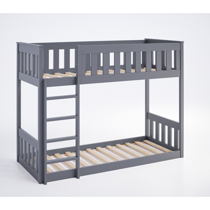 Etagenbett Kinder Kiefer massiv – sicher & anpassbar