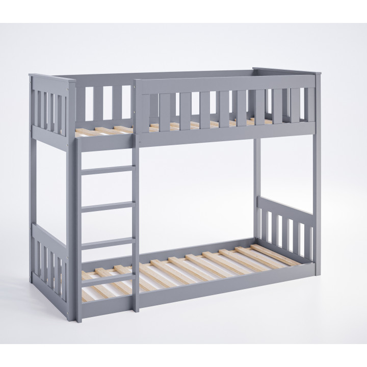 Etagenbett Kinder Kiefer massiv – sicher & anpassbar