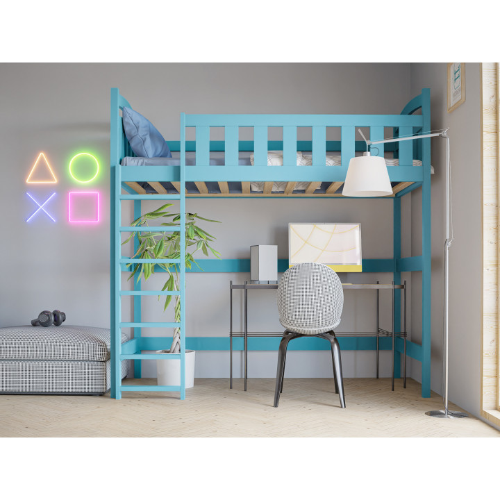 Hochbett DAMIAN für Jugendliche – stabil & platzsparend