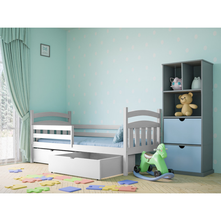 SOFIA Kinderbett | massives Kiefernholz | polnischer Hersteller | Sicherheitsgitter rechts/links