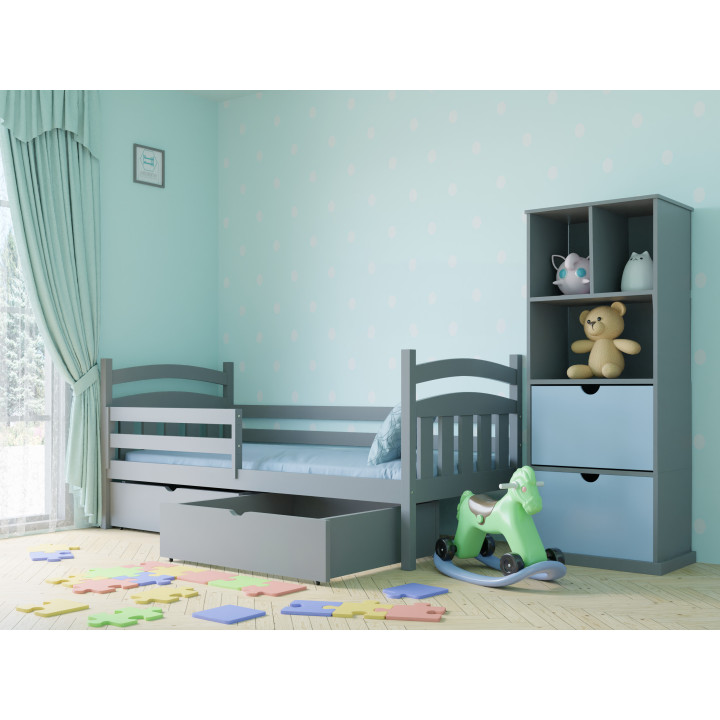 SOFIA Kinderbett | massives Kiefernholz | polnischer Hersteller | Sicherheitsgitter rechts/links