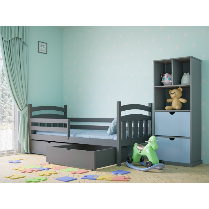 SOFIA Kinderbett | massives Kiefernholz | polnischer Hersteller | Sicherheitsgitter rechts/links