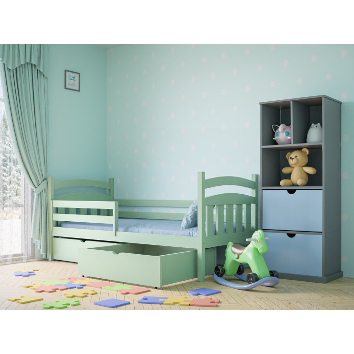 SOFIA Kinderbett | massives Kiefernholz | polnischer Hersteller | Sicherheitsgitter rechts/links