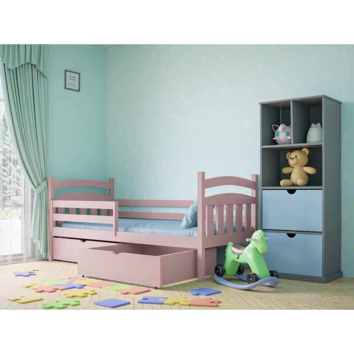 SOFIA Kinderbett | massives Kiefernholz | polnischer Hersteller | Sicherheitsgitter rechts/links