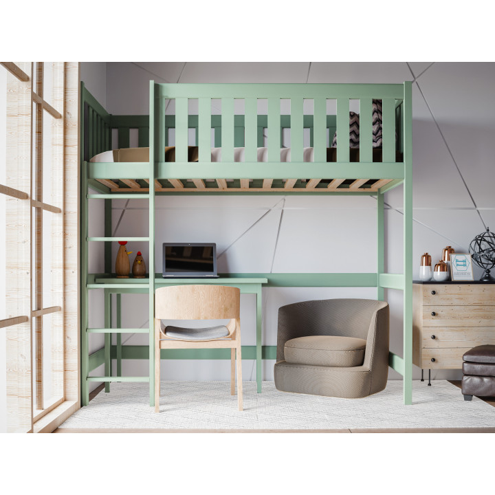 LEON Loft Bed – Solid Wood, Safe and Functional Kids’ Bed