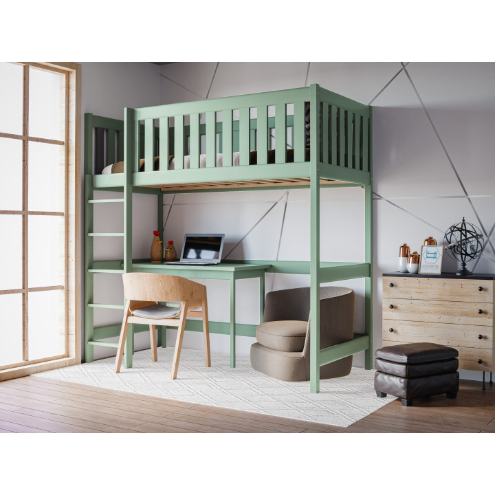 LEON Loft Bed – Solid Wood, Safe and Functional Kids’ Bed