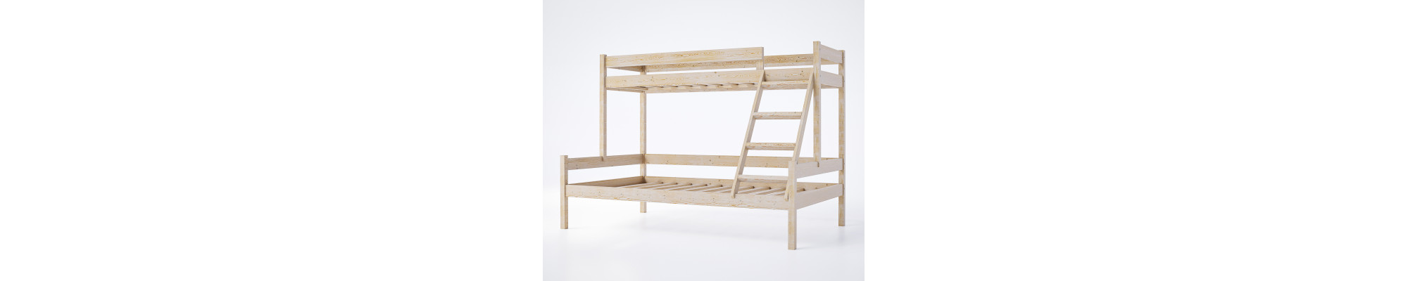 Triple bunk beds – solid pine for kids & teens